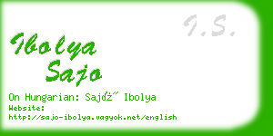 ibolya sajo business card